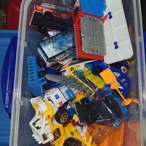 Lot of different toy vehicles